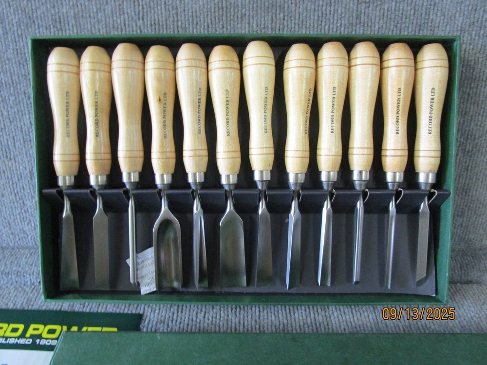Record Power 12pc Carving Chisel Set RPCV12A
