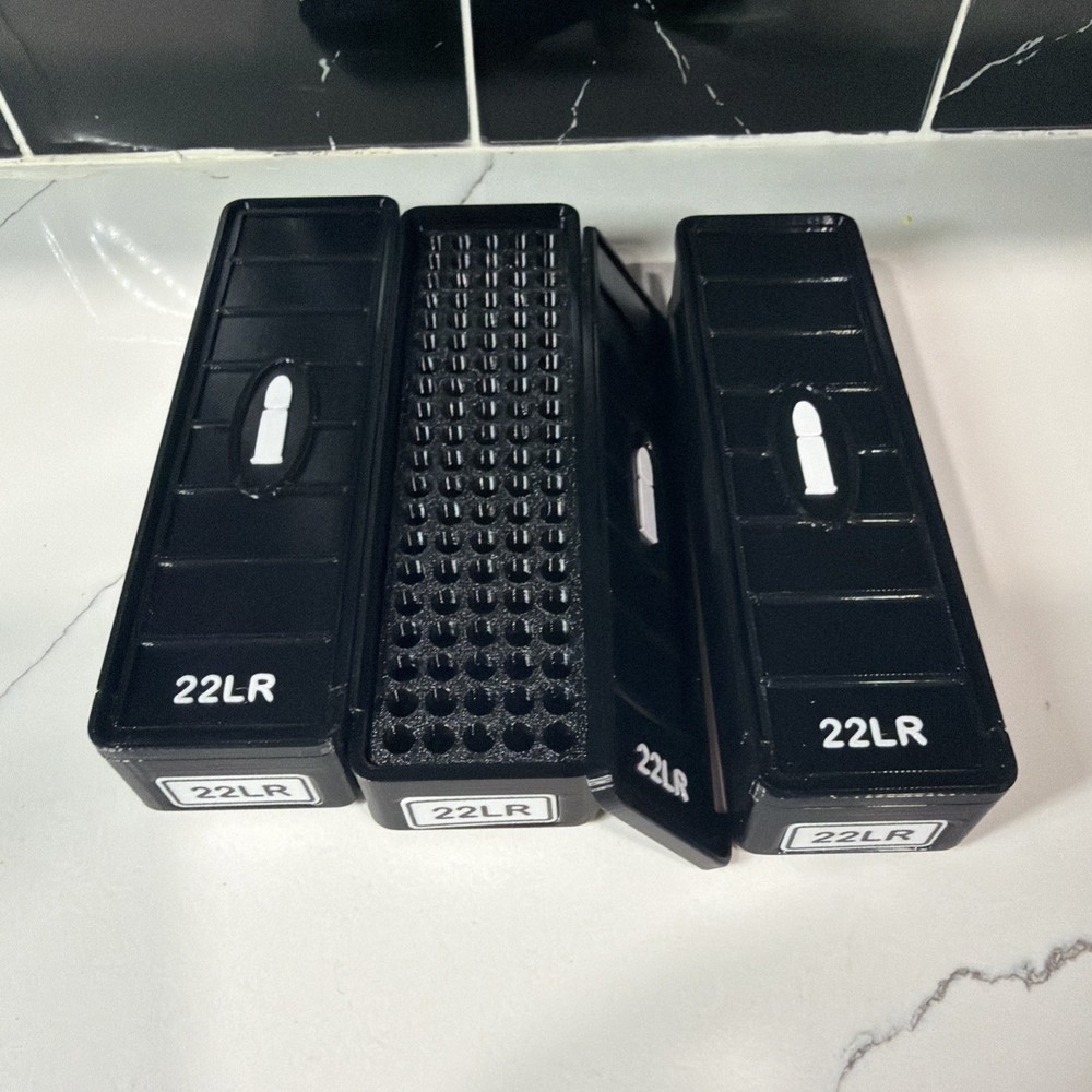 22LR Ammo Box 100rd Capacity (3 Pack)