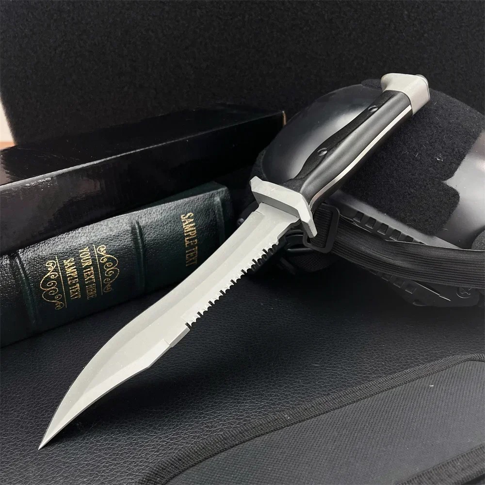 Bush Tactical Combat Survival Knife Fighting Bugout Emergency Fixed Blade Sharp