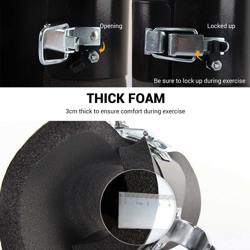 1 Pair Inversion Gravity Boots Hanging Pull Up Boots W/ Comfortable Foam