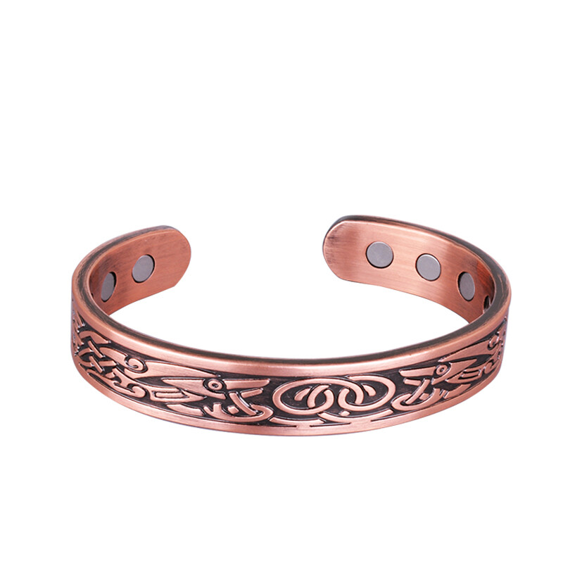 Magnetic Therapy Pure Solid Copper Adjustable Bracelet