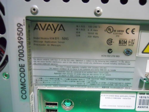 Avaya S3400 MAS Message Application Server 700349509