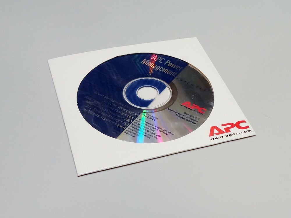 New APC POWER MANAGEMENT SOFTWARE CD Extensions 991-2004A Backup Battery UPS
