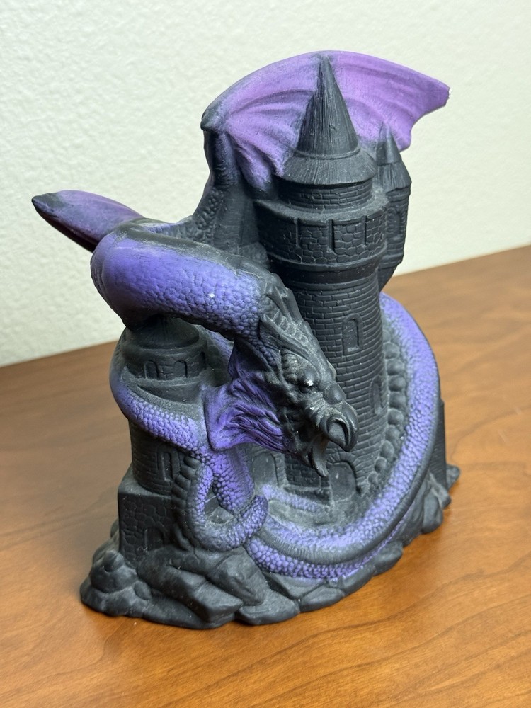 Dragons Keep Dice Tower Ceramic Sculpture Hand Painted