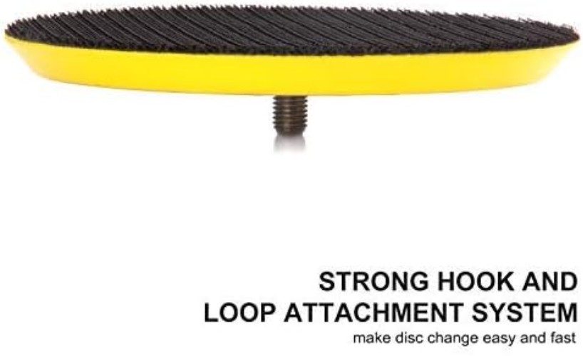 5-Inch DA Polisher & Sander Pad - Hook & Loop Face - Random Orbital Backing P...