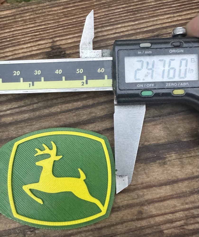John Deere Custom 3d Printed Key Chain's