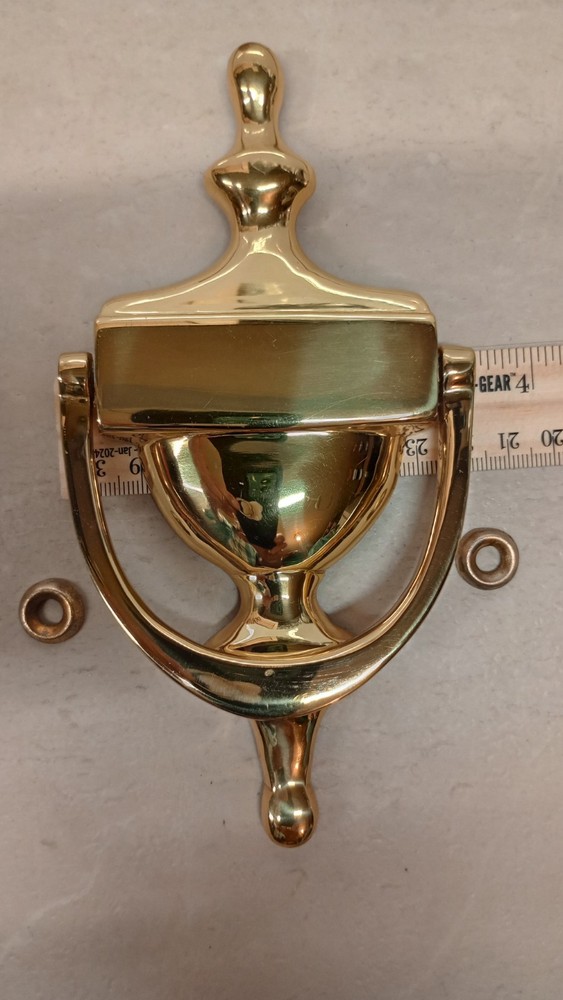 Solid Brass Colonial Style Door Knocker, N.O.S.