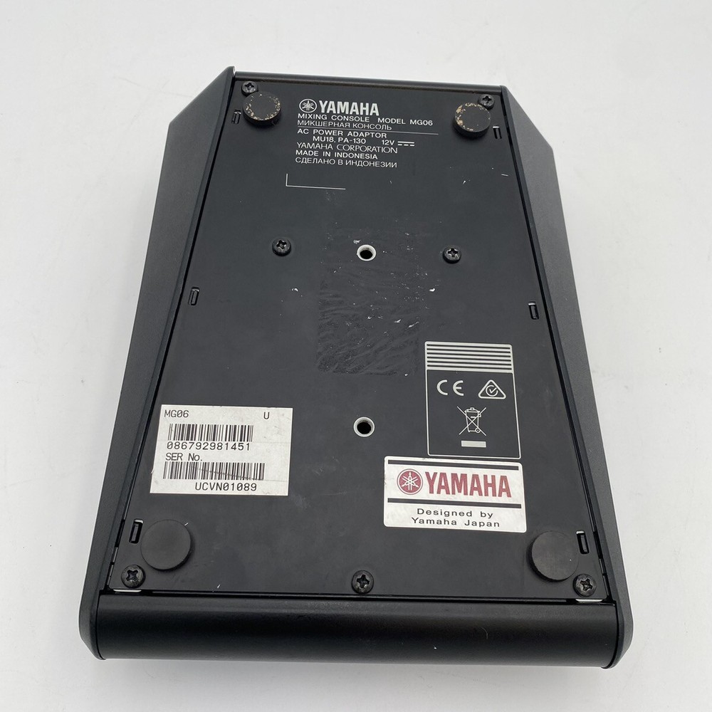 YAMAHA MIXING CONSOLE MODEL # MG06 (CC2000363)
