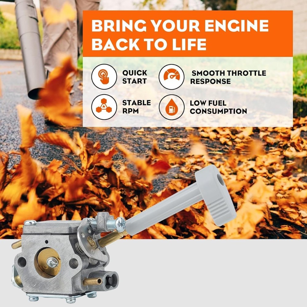 BP42 Carburetor Replacement For Backpack Leaf Blower Easy Installation Kit