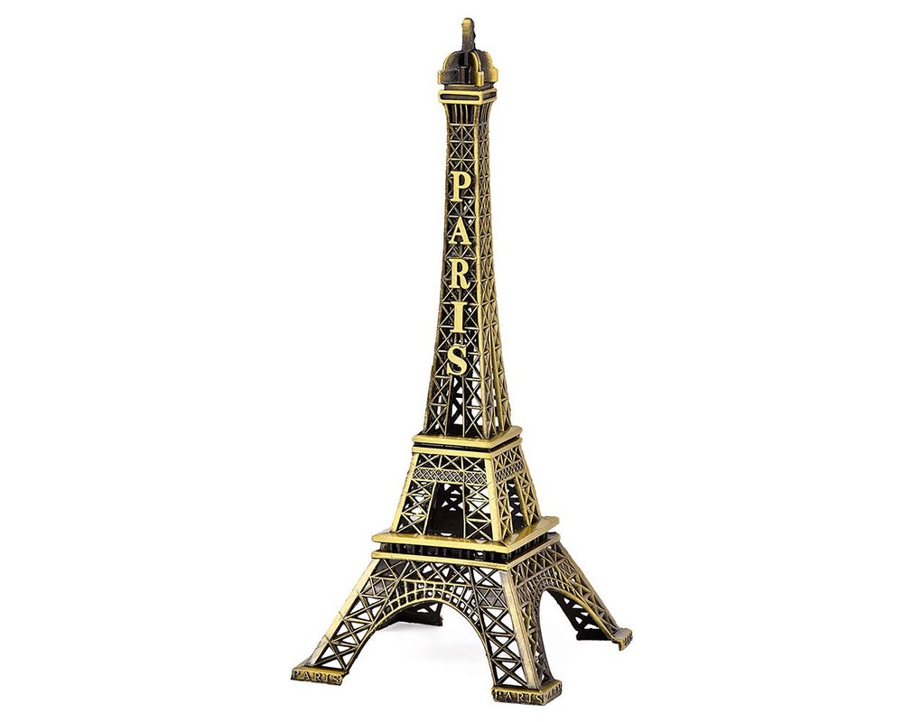 Eiffel Tower Model Eiffel Tower Metallic Statue Eiffel Tower Figurine for Sou...