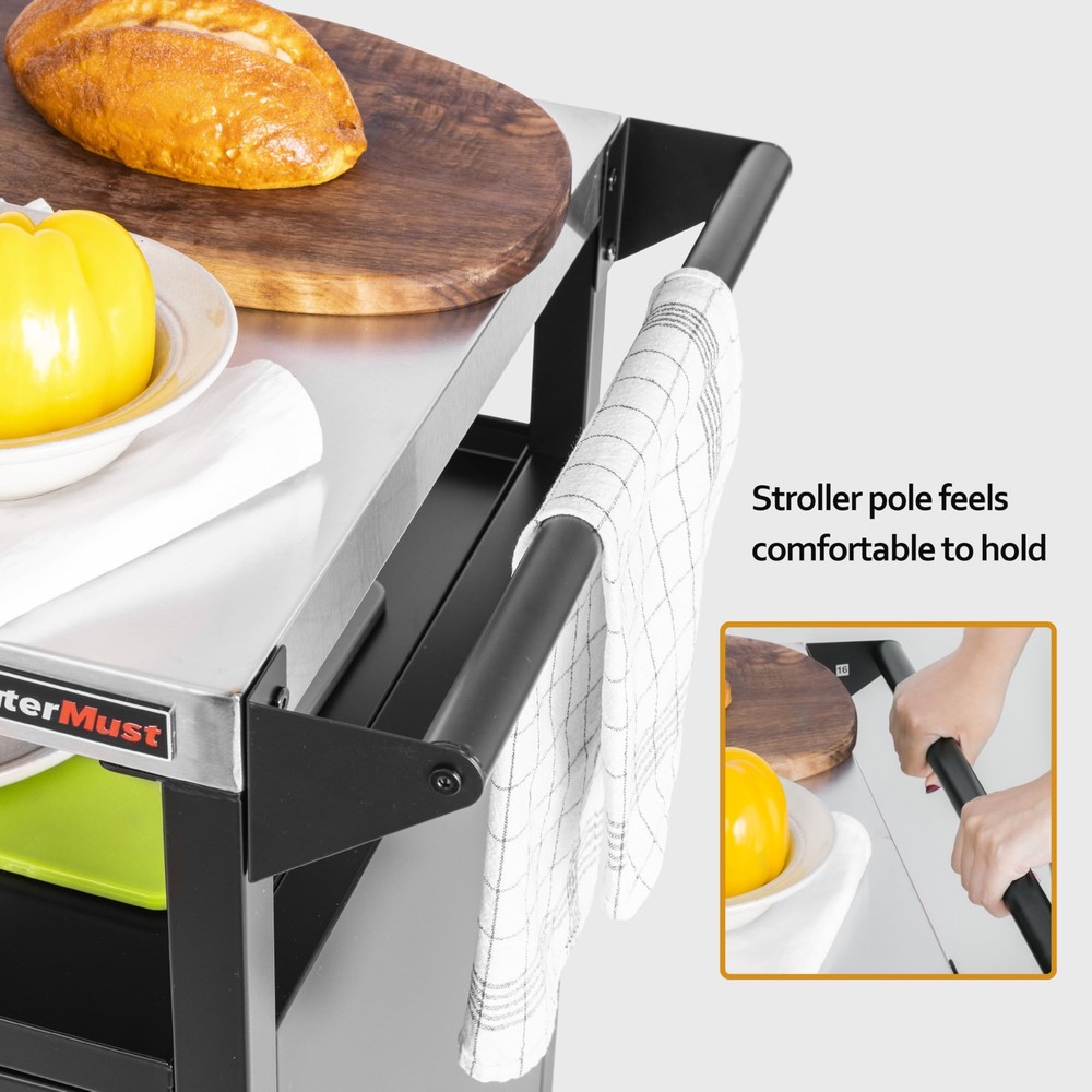 Outdoor Grill Table Kitchen Cabinet, Moveable Prep Bar for Storage & Cooking