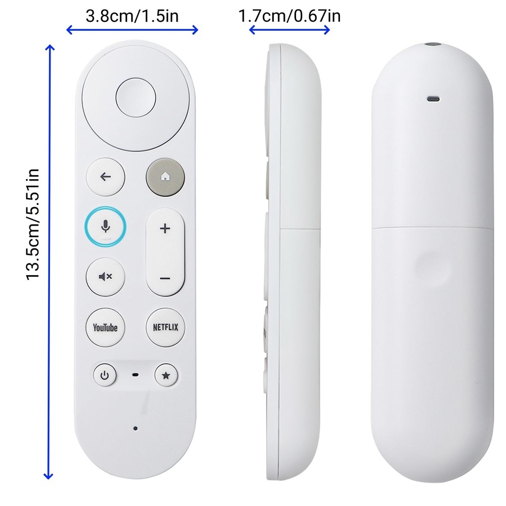 New Replacement Google TV Streamer 4K Voice Smart Remote Control, White