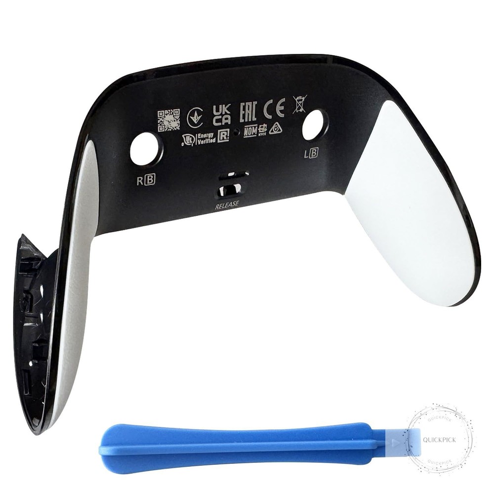 Repair Back Cover for PS5 DualSense Edge Controller, Replacement Shell with Soft