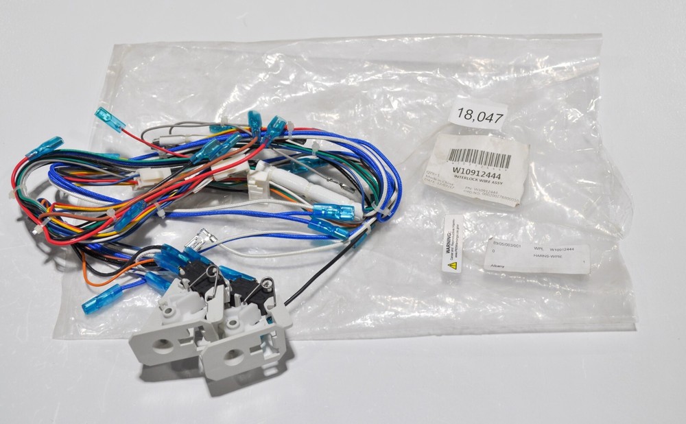 Whirlpool W10912444 Microwave Interlock Wire Harness