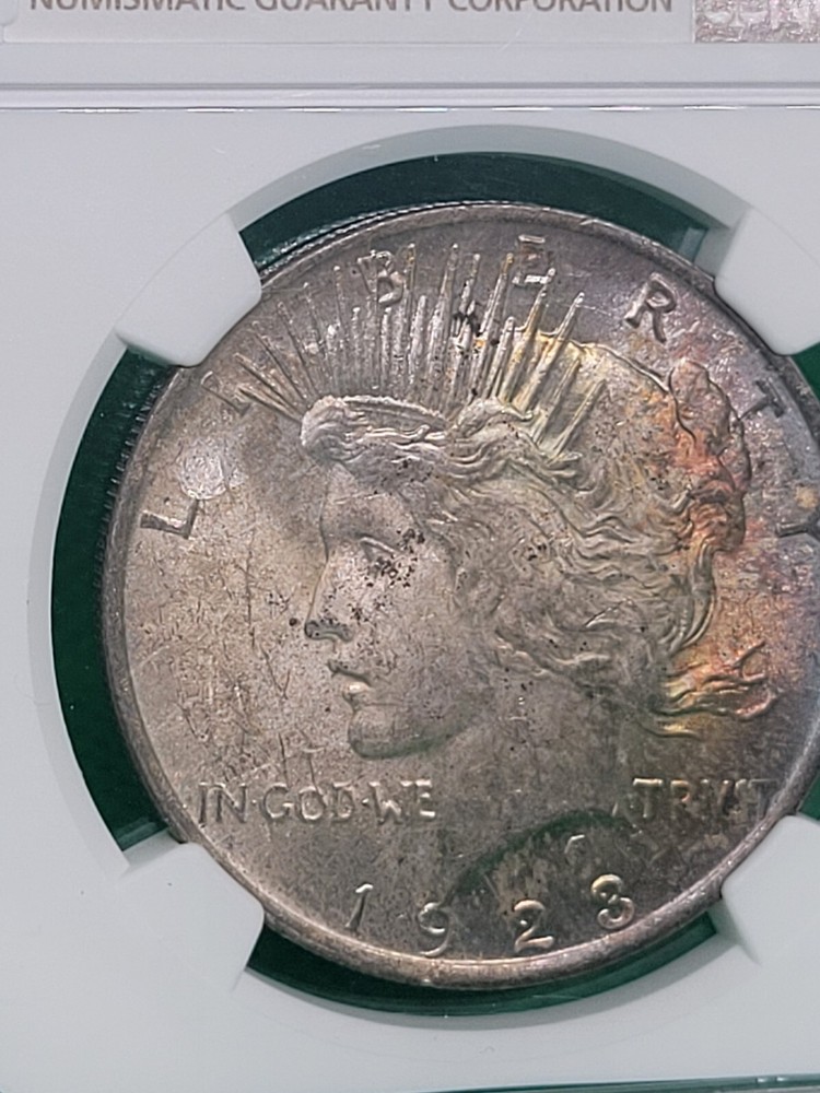 1923 $1 Peace Dollar NGC MS63 Toned