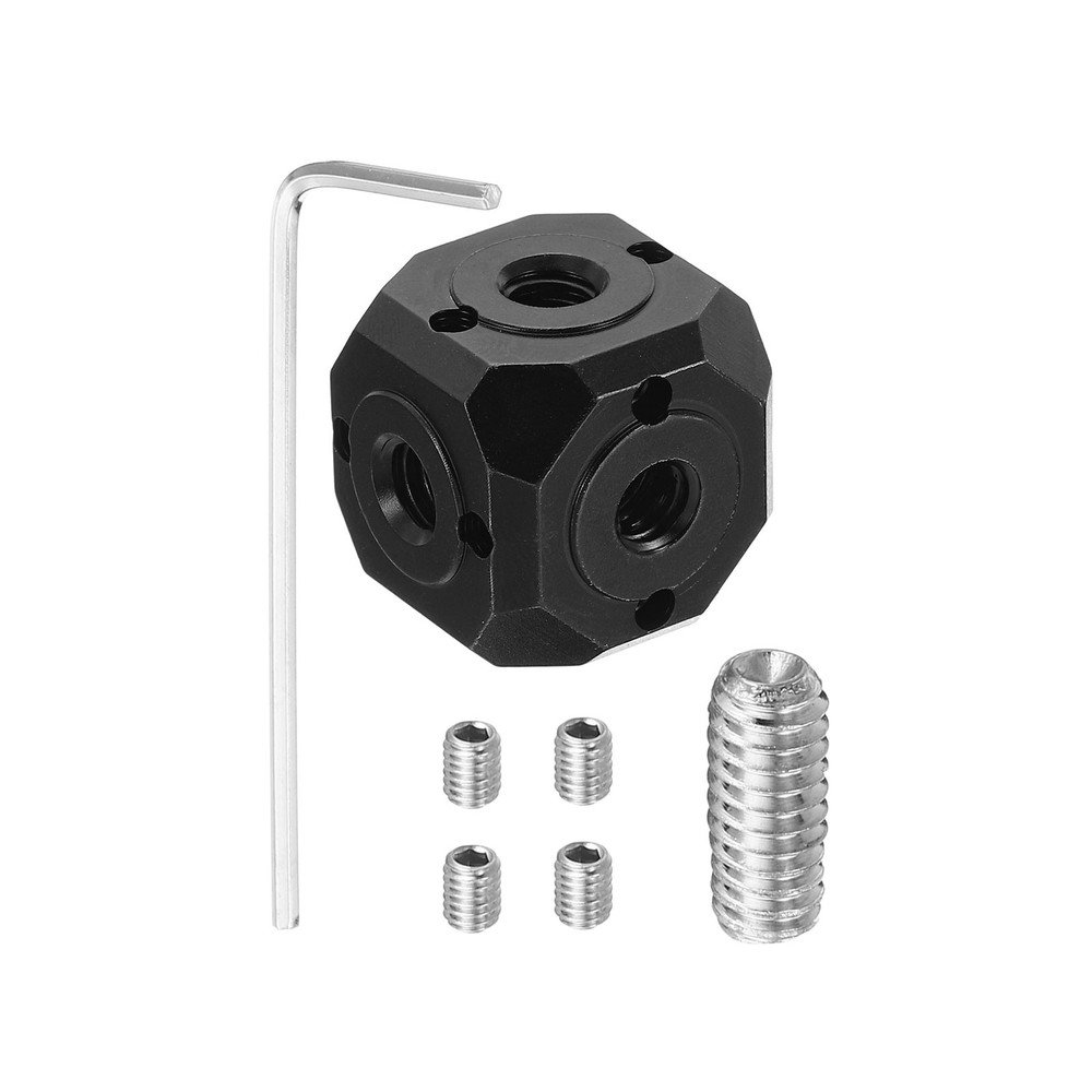 Universal Screw Hole Tripod Adapter 1/4" 3/8" Magic Cubic Mount Cube Bracket