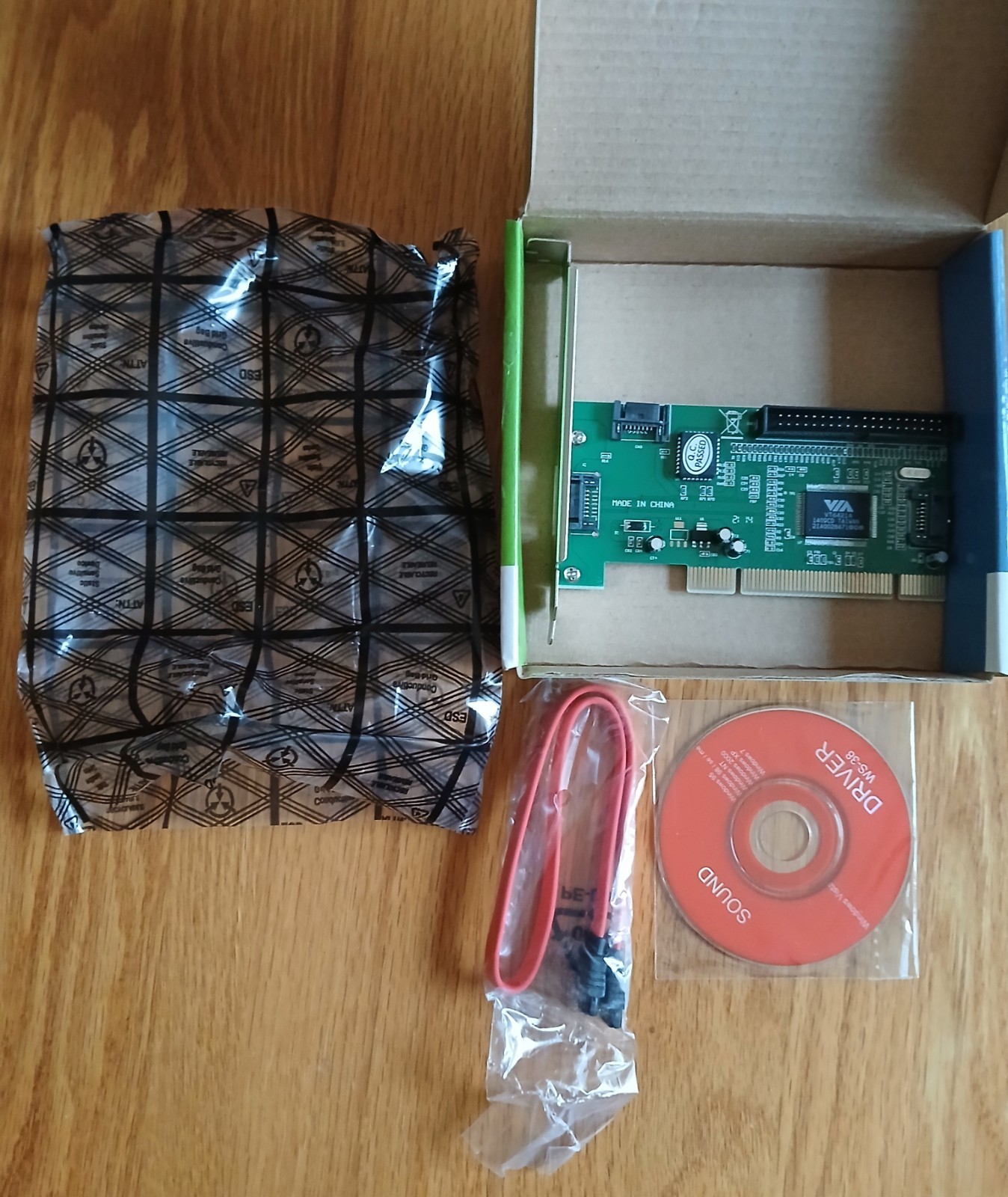 Vintage PCI SATA/IDE Controller Combo Card New Open Box w/ Drivers