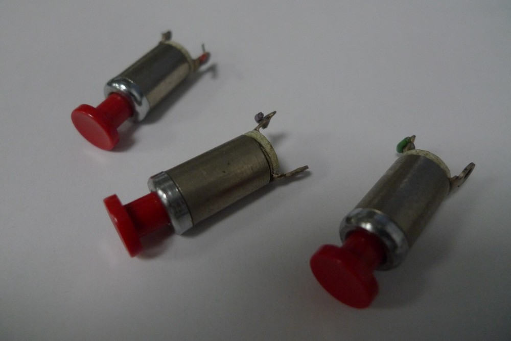 Switch Push Button Push to Make Non Locking Red Button Buzzer Switch