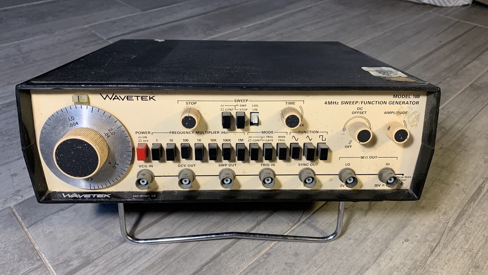WAVETEK model 188 4MHZ Sweep/function generator tested functional