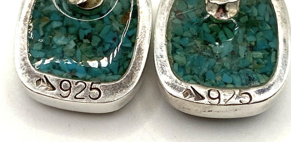 SILPADA Sterling Silver / 925 Turquoise Stud Earrings