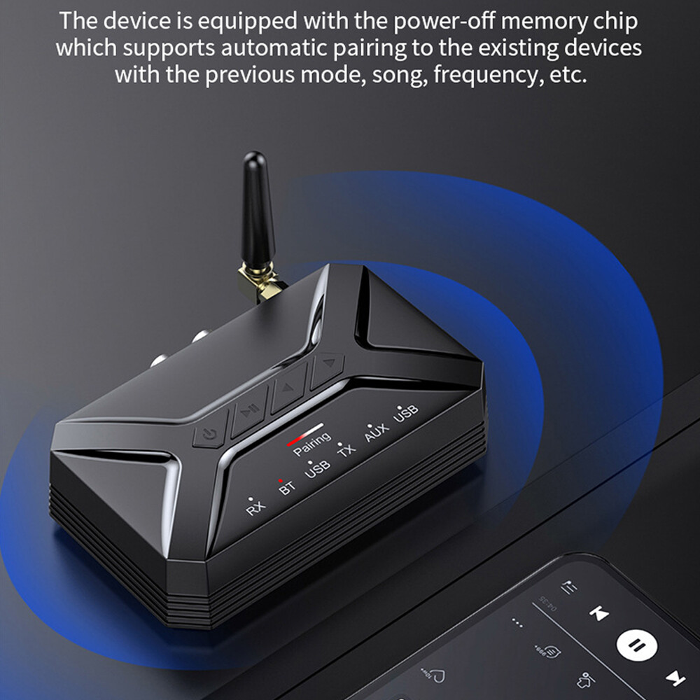 Long Range Bluetooth Transmitter Receiver For TV Home Car Stereo Audio Adapter