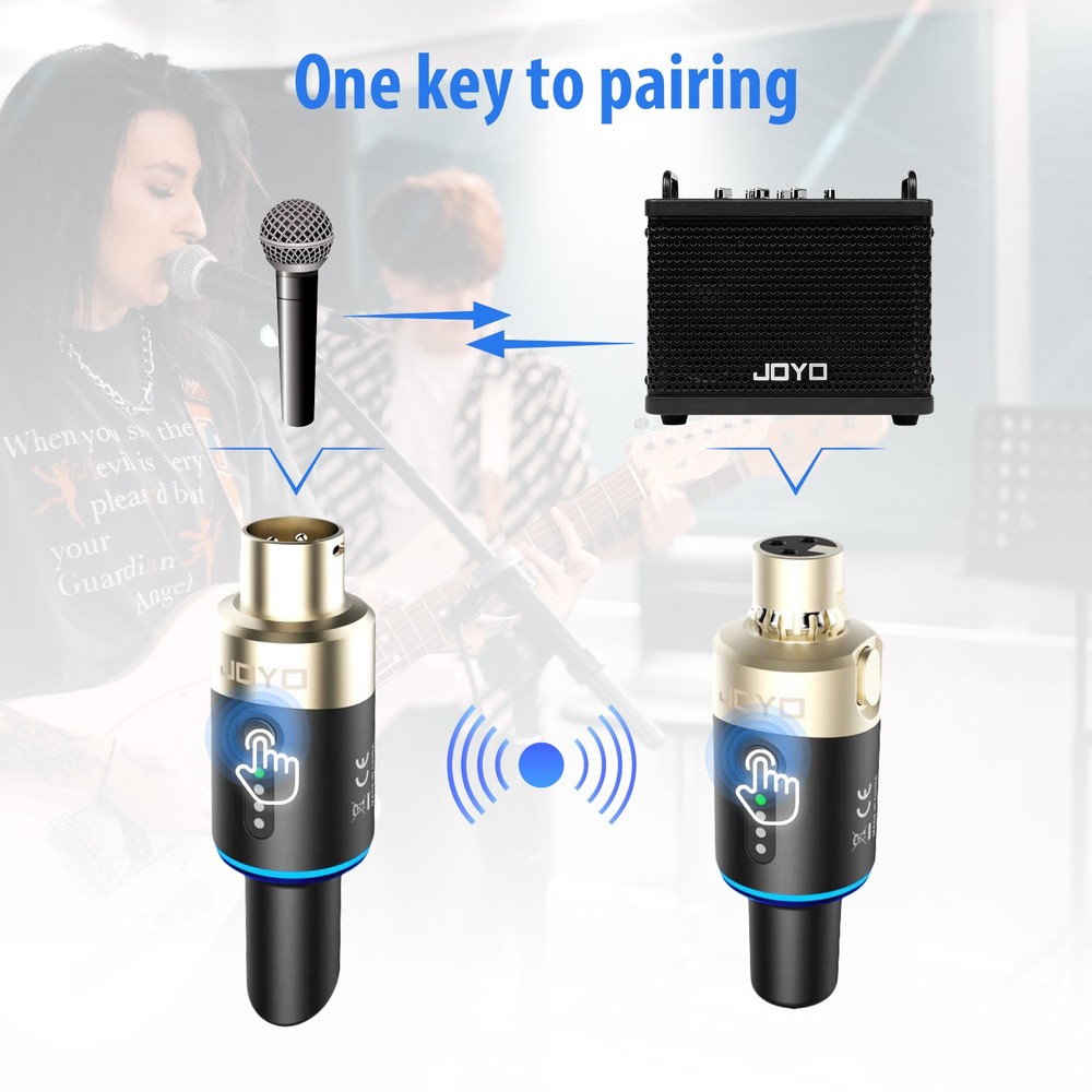 JOYO MW-1 Microphone Wireless Transmitter System & Receiver Audio Universal（OP)