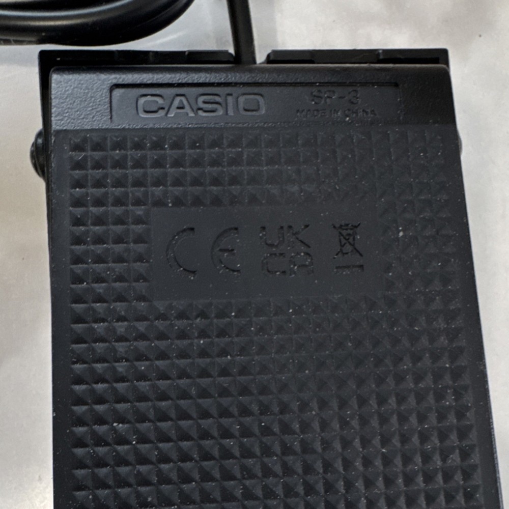Casio SP-3 Sustain/Damper Pedal Compact Plastic Black for Electronic Keyboard