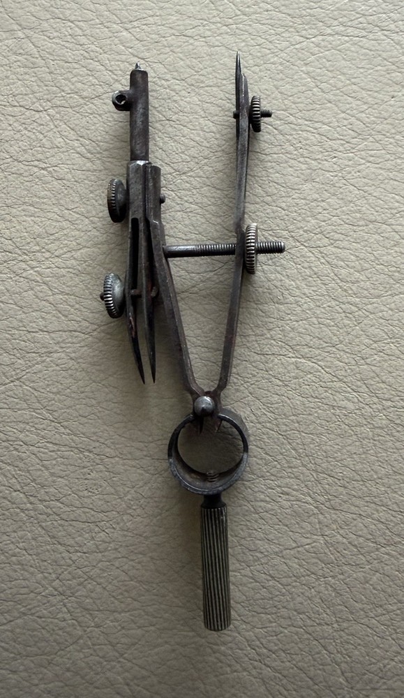 Vintage Metal Drafting Compass
