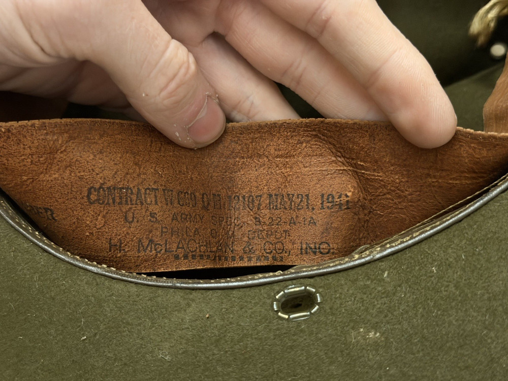 WWII WW2 Era US M1911 Campaign Hat! Dated 1941!