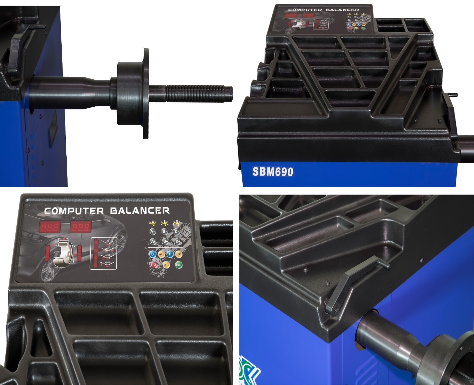 XK 580 690 Tire Changer Wheel Balancer Machine Combo Tire with Hood Cover 2.0 HP