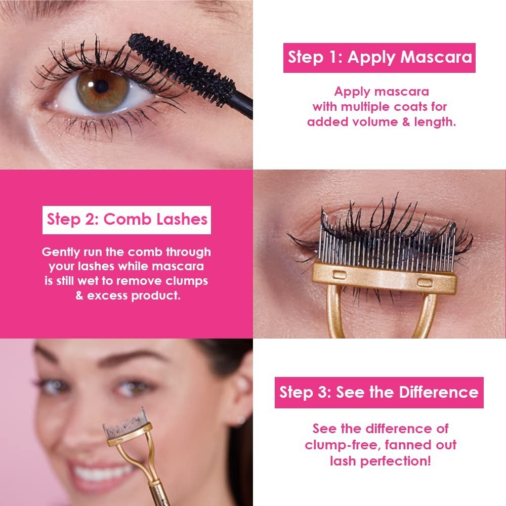 GrandeLASH-SEPARATOR Comb for Clump-Free Lashes – Lightweight & Compact Tool