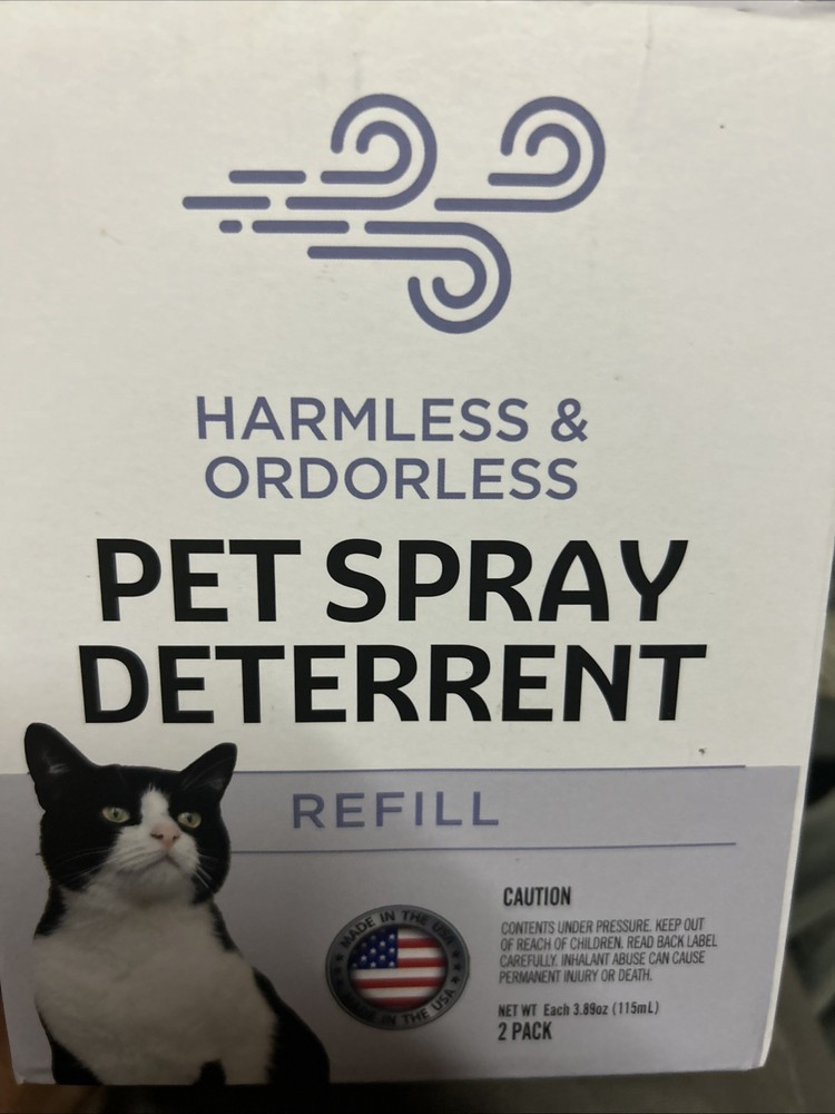Pet Spray Deterrent Refills, 2-Pack, Odorless and Harmless