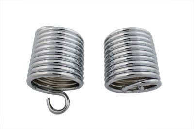 Auxiliary Seat Chrome Spring Set fits Harley Davidson