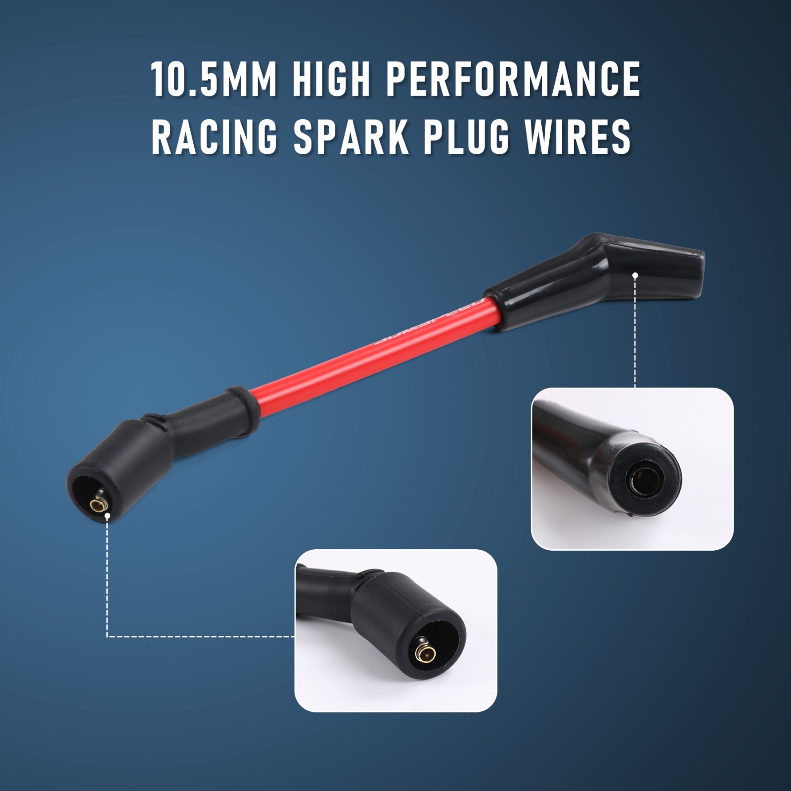 JDMSPEED 10.5 mm High Heat Spark Plug Ignition Wires Set LSx LS1 LS2 LS3 LS6 LS7