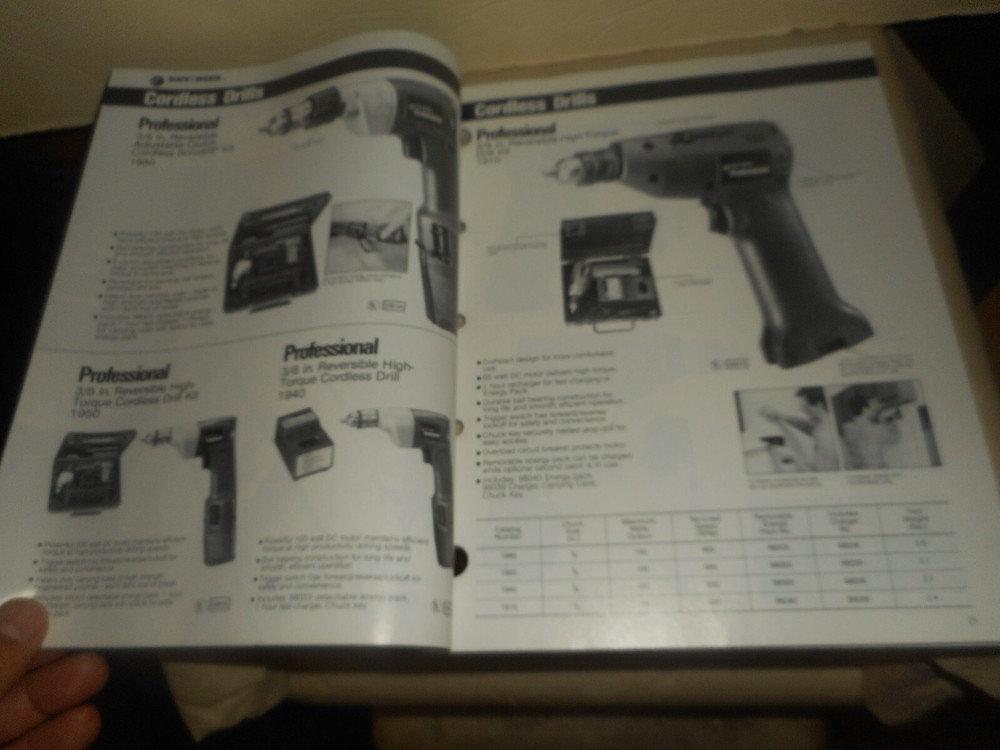 BLACK & DECKER Catalog 1987-88 Power Tools & Accessories 225 pages