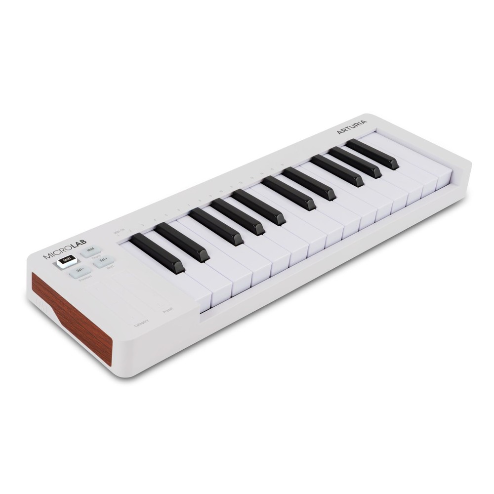 Arturia MicroLab Mk3 Universal MIDI Controller for Music Production White