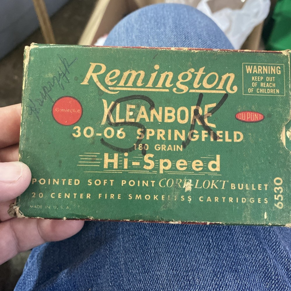 Vintage Remington Kleanbore 30-06 Empty Box W/insert