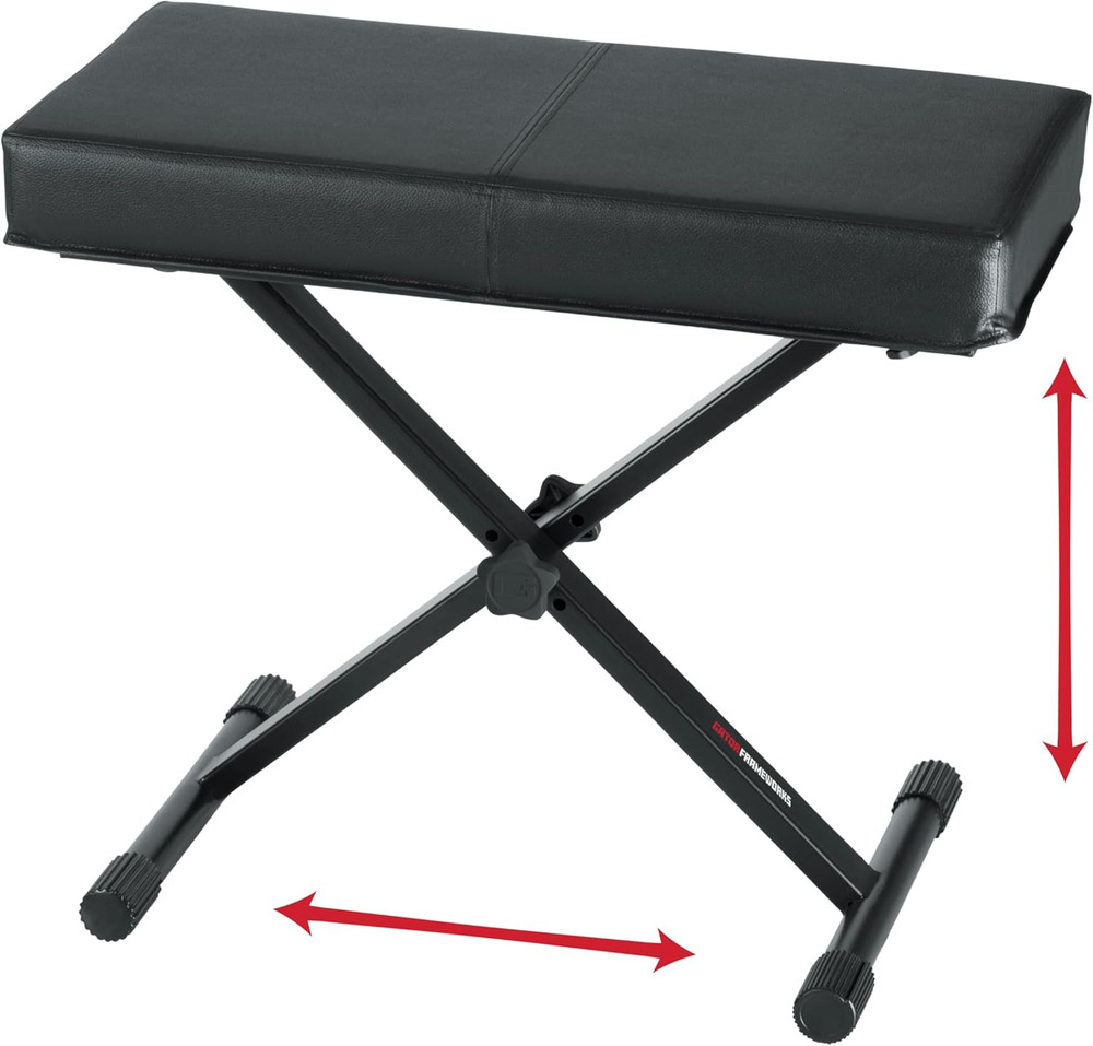 Frameworks Adjustable X-Frame Style Keyboard Bench, (Gfw-Key-Bnch-1)