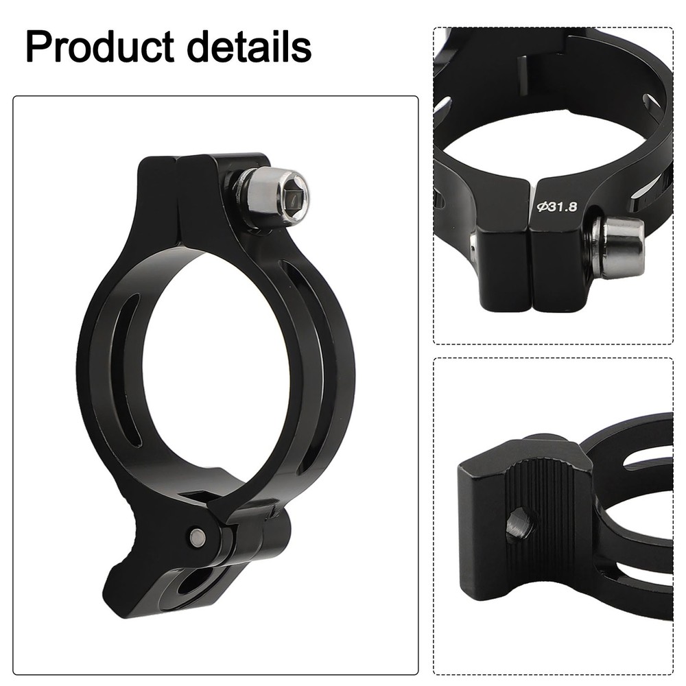 Adjustable Front Derailleur Clamp with Snap Ring Seamless Gear Shifting