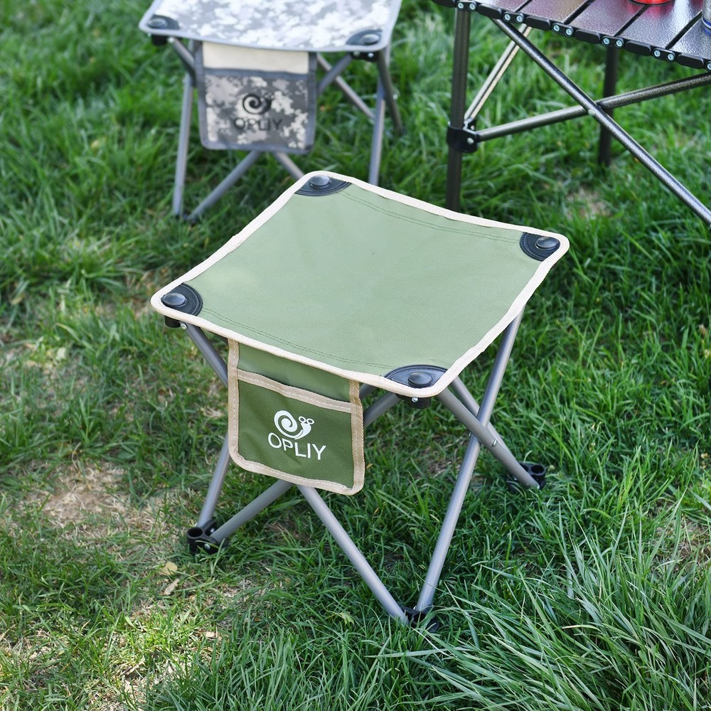 Opliy Camping Stool, Folding Samll Chair Portable Camp Stool for Camping Fish...