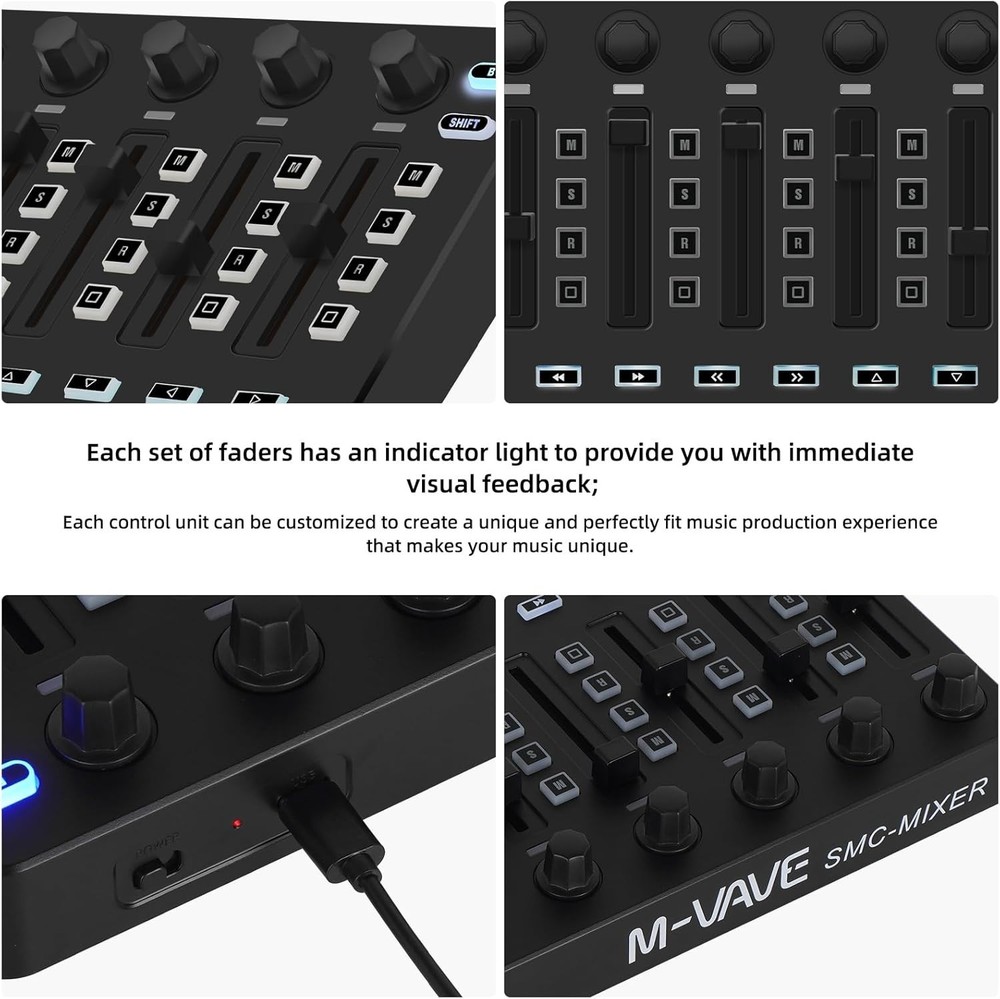 Wireless Midi Controller Mixer, Bluetooth Semi Weighted Professional dynamic ...