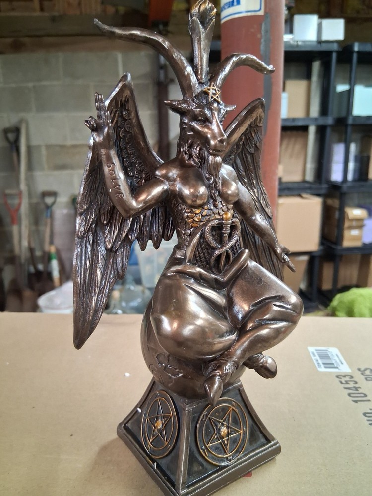 Baphomet Occult Winged Goat Deity Figurine