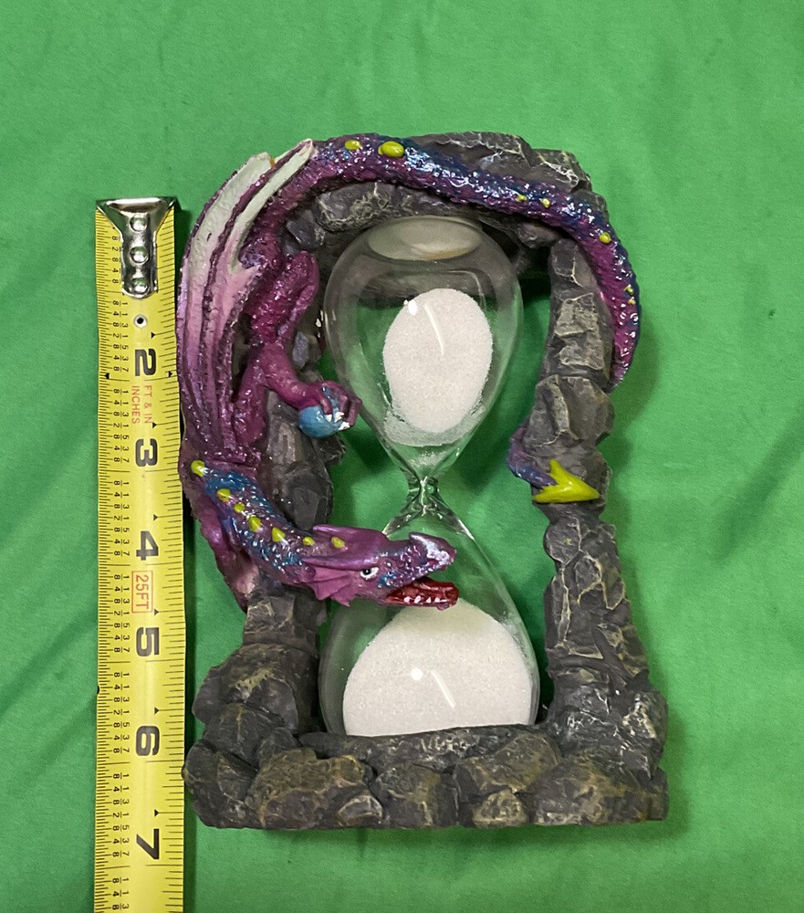 open box- Dragon Hourglass White Sand Timer.