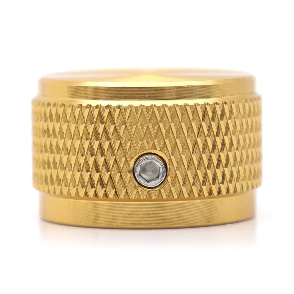 2Pcs Aluminium Alloy Electric Bass Guitar Knobs Volume Tone Control Knobs Gold