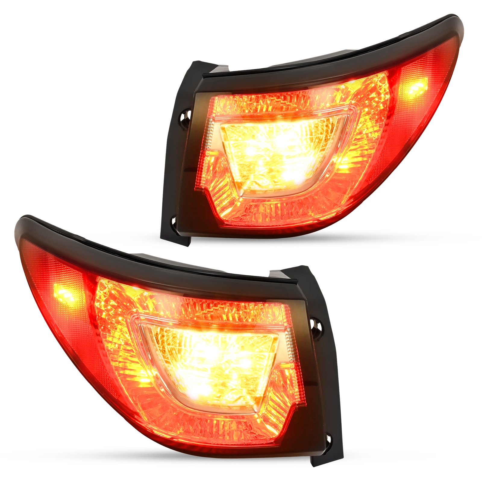 Red Tail Lights Lamps w/ Bulbs LH+RH For Chevy Traverse LS LT LTZ 2013-2017 DOT