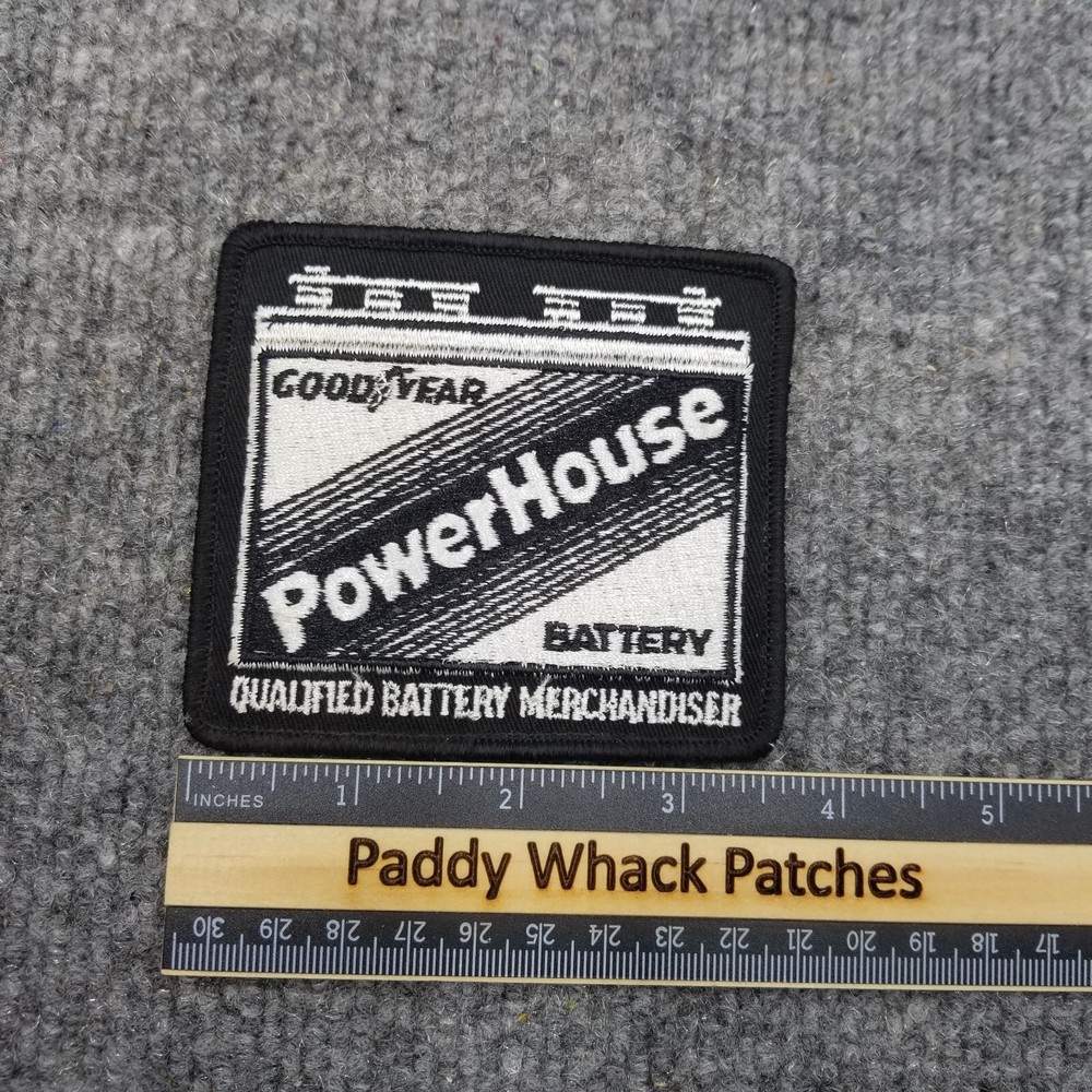 Vintage Goodyear Powerhouse Battery Patch Car Auto