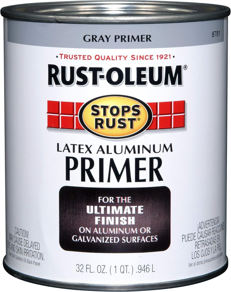 8781502 Stops Rust Flat Aluminum Primer, Quart