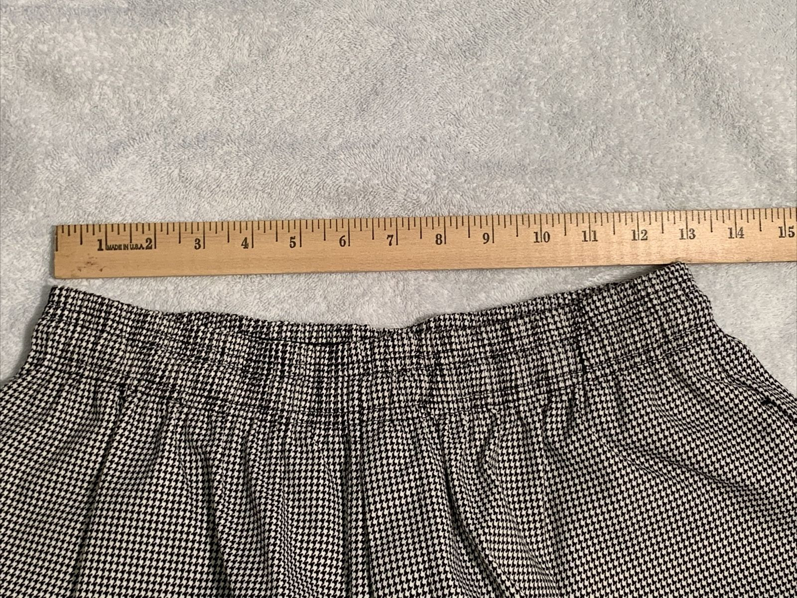 Chef Revival Pants Regular 32" Houndstooth Check Baggy Drawstring Black White