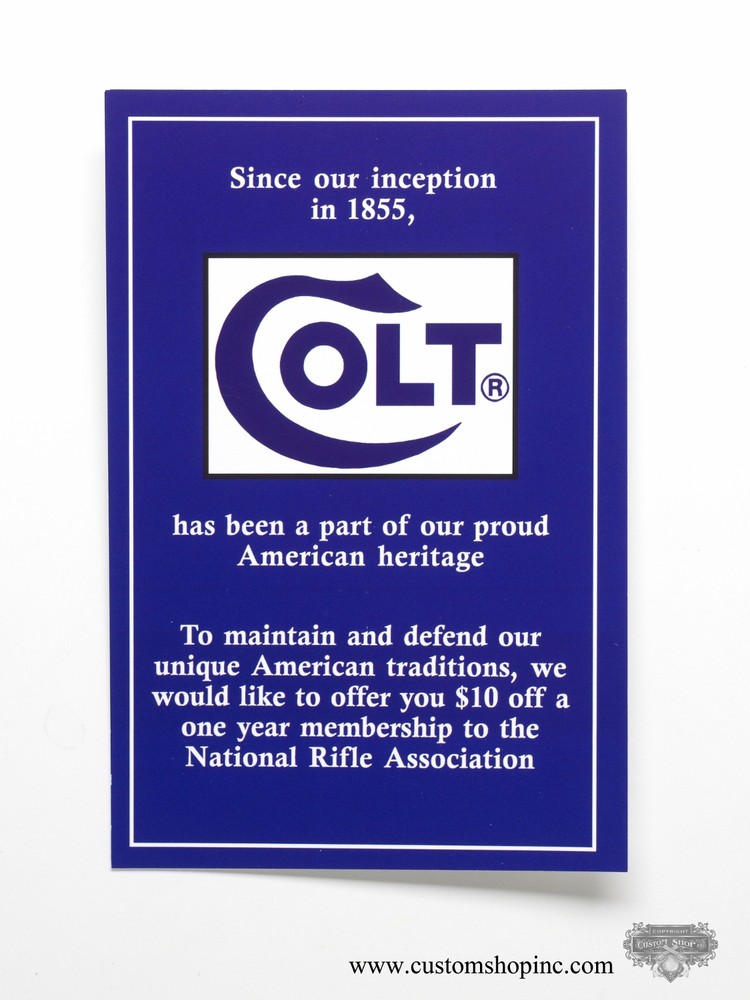 Colt Python Factory Paperwork Packet. 1990 Manual
