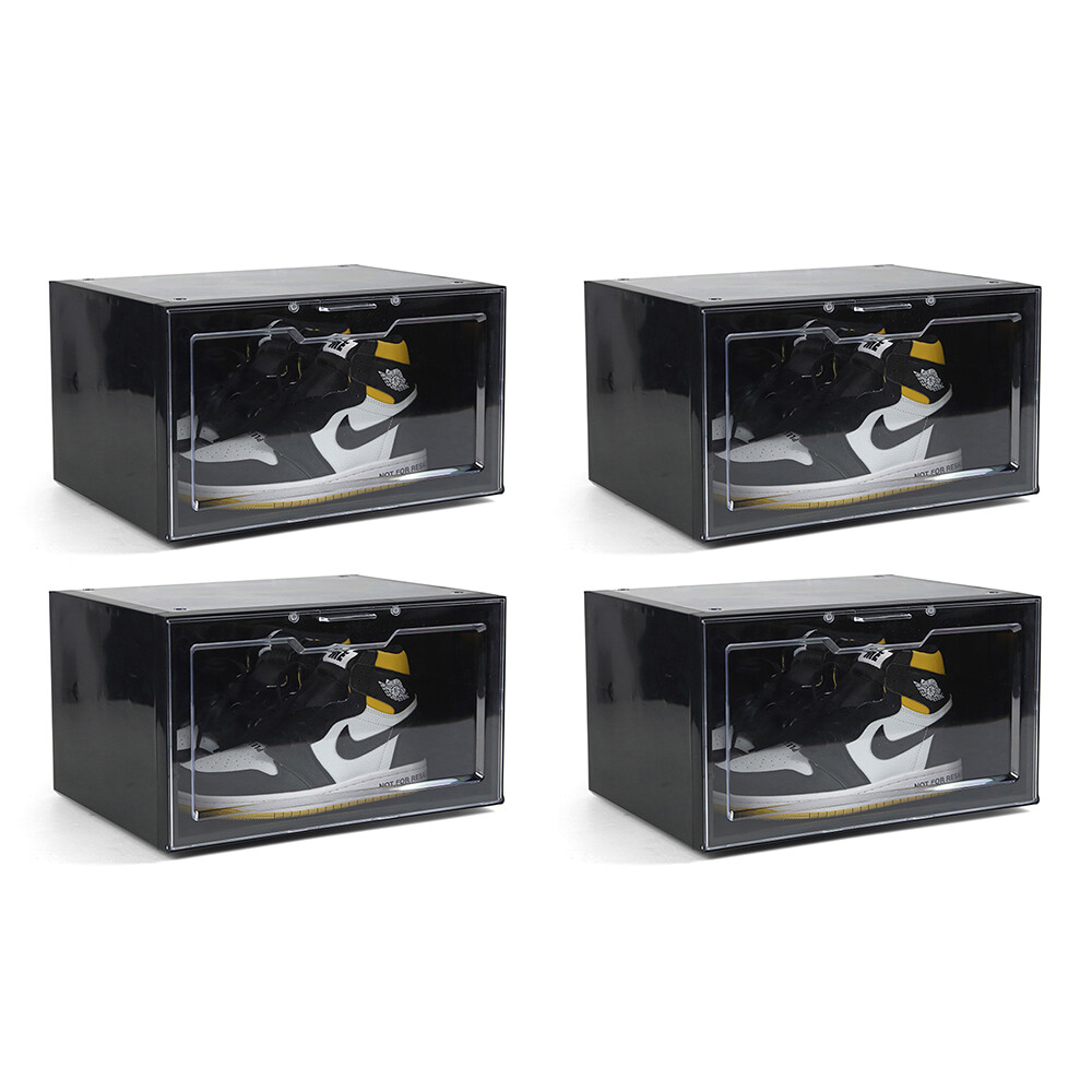 LED Shoe Box Stackable Light Up Sneaker Display Collection Storage Organizer XL